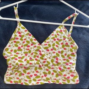 RARE STRAWBERRY AND VINES AMARA TANK